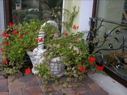 Figure Flower Pot Plant Pot Decoration White Figure Flower Pots Garden