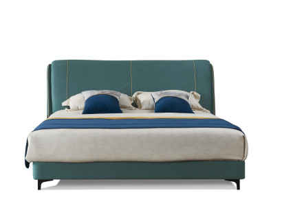 Classic Luxury new Beds Upholstery Leather Textile High Quality Bedroom