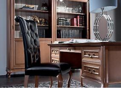 Classic r Desk with Armchair Luxury Office Furnishings Wood Furniture
