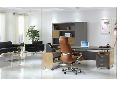 Complete set furniture 2 pieces. Desk Designer Office Work Room Armchair