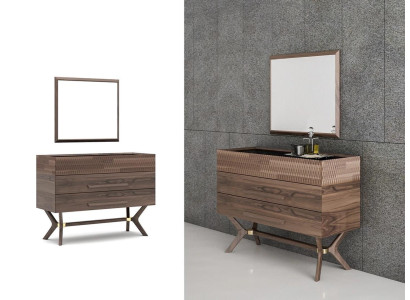 Luxury Chest of drawers with Mirror Bedroom Style Modern Wooden Cabinet Design