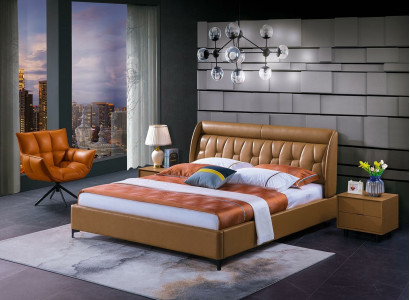 Luxury Bedroom Furniture Bed 2x Bedside table Set Beds Hotel Furniture 3pcs. Reside!