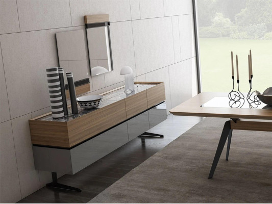 Luxury Sideboard Dining room Complete 2x Mirror Modern Furnishings Design