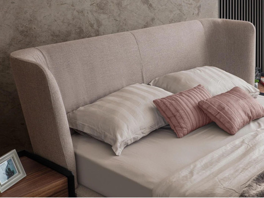 Modern Beige Double Bed Bedroom Set 2x Bedside tables Luxury new Furniture