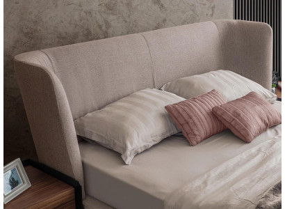 Modern Beige Double Bed Bedroom Set 2x Bedside tables Luxury new Furniture