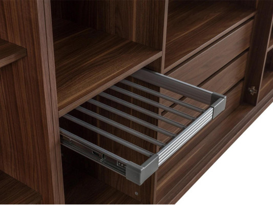 Bedroom Modern Wardrobe Wooden Cabinet Design Wardrobe Glass Doors