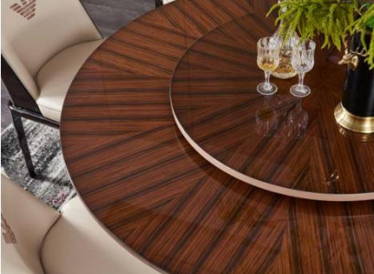Dining table Brown Round Tables Design Furniture Luxury Dining room Table Kitchen