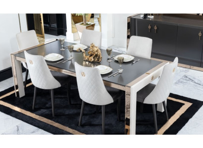 Table Solid Wood Furniture from Italy Dining room Tables Furnishings Dining table Luxus