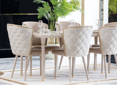 Dining room set Table 6x Chairs Seating group Dining room set Table Set 7 pieces. new