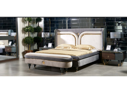 Design Luxury Stool Upholstery Modern Textile Relax Side Sofa Italian Style