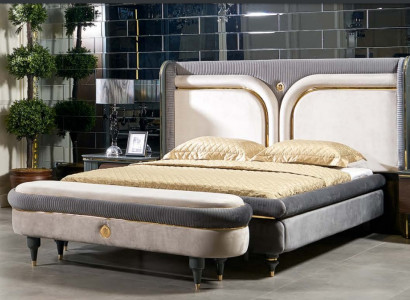Design Luxury Stool Upholstery Modern Textile Relax Side Sofa Italian Style