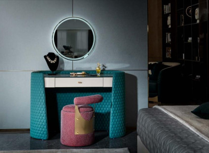 Dressing table Turkis Wood Leather Bedroom Consoles Tables Design Make-up Luxury