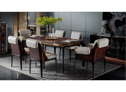 Dining table Brown Designer Tables Modern Design Furniture Luxury Dining room