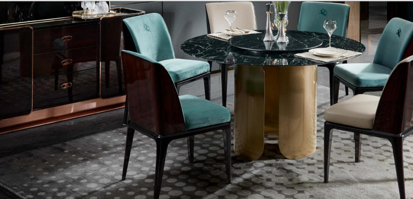 Chair Blue Dining room Modern Chairs Design Furniture Luxury Designer Furnishings new
