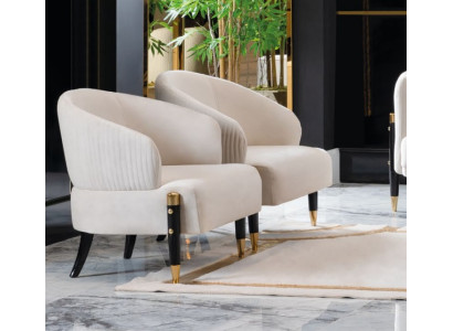 Upholstery Modern Single Seater Designer Gray Relax new Living room Luxury Armchair Hotel