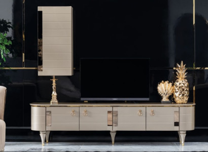 Sideboard Wardrobe Wall Modern tv Wood Suite Set Furniture Wall unit Display case TV cabinet