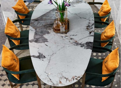 Dining table Marble stainless steel new Creative Modern Design Furniture Luxury