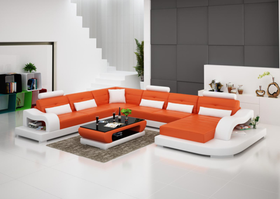 Corner sofa Sofa Couch Upholstery Corner Seat Living landscape Suite U-shape