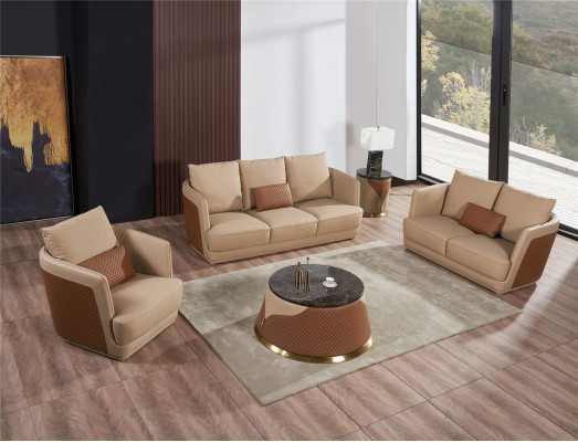 Sofa set 3+2 Seater Leather Sofa Couch Living landscape Suite Design