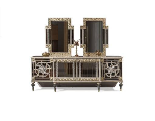Sideboard Chest of drawers Wardrobe Wood Modern Design Beige Luxury Living room