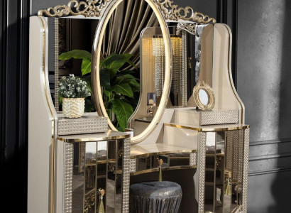 Dressing table Console table Dressing table Dressing table Beige Wood new