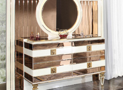 Dressing table Console table Dressing table Chest of drawers Sideboard Gold Beige Wood