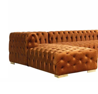 Corner sofa Sofa Living landscape Couch U-shape Wood Bed function Textile Modern Yellow