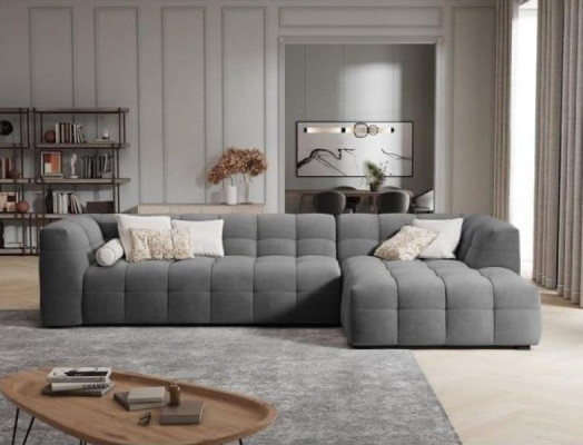 Fabric Corner sofa L-shape Sofa Couch Design Upholstery Modern Textile Seat Cushion Group