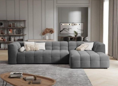 Fabric Corner sofa L-shape Sofa Couch Design Upholstery Modern Textile Seat Cushion Group