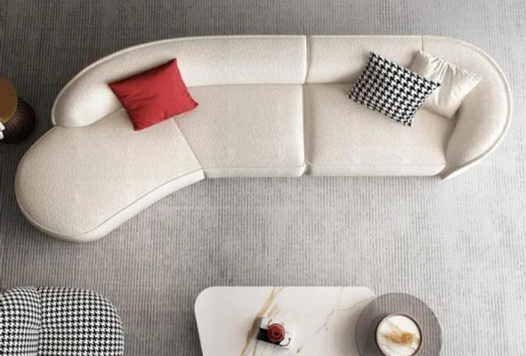 Design 5 Seater Relax Sofas Living room Lounge Sofa Textile Upholstery Couch Couches
