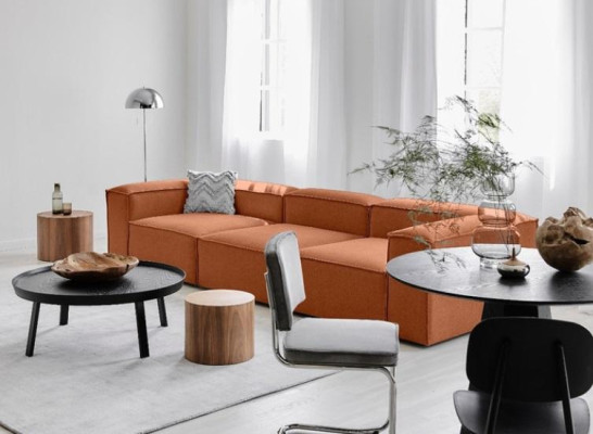 Sofa Living room Couch Upholstery Couches Sofas 4Seater Textile Fabric Modern