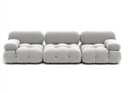 Textile Couch Living landscape Suite Design Modern Sofas Sofa 3 Seater Gray