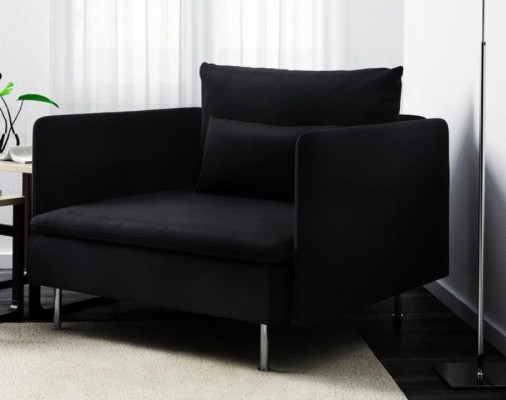 Two-seater Sofa 2 Seater Design Sofas Upholstery Modern Seat Fabric Textile Couch