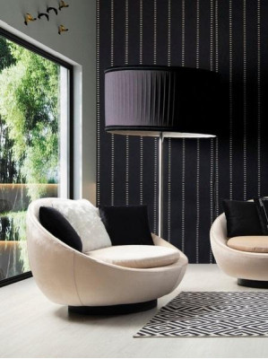 Luxury Armchair Fabric Chair Furniture Hotel Practice Law Firm Waiting Room Furnishings