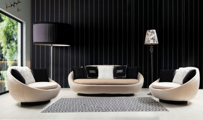 Luxury Armchair Fabric Chair Furniture Hotel Practice Law Firm Waiting Room Furnishings