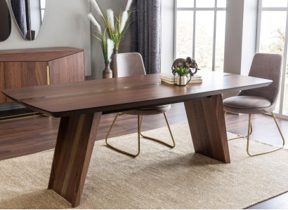 Dining corner Dining table Dining set Dining room Chairs Sideboard 7-piece Wood Brown