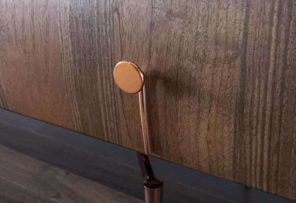 Sideboard Chest of drawers Sideboard Mirror Wood Brown Sideboard Cabinets Set 2pcs.