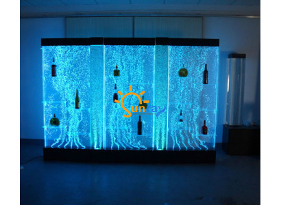 LED Shelf Bar Water Wall Decorative Column Illuminated Water Walls Bar Counter