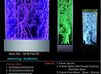 Water column water wall waterfall Led Luxury Design Furnishings Metal
