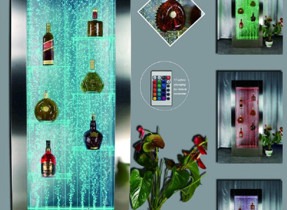 Led Water Wall Bar Shelf Column Water Column Counter Shelves Decorative Designer