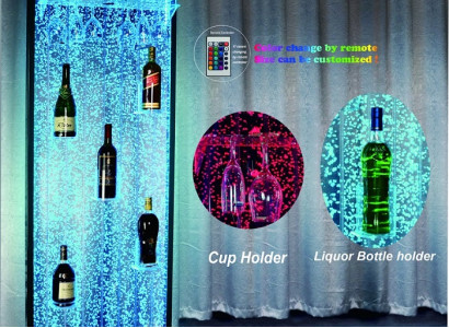 Led Shelf Bar Water Wall Column Divider Wall Water Walls Bar Counter