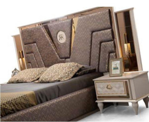 Create a cozy atmosphere with this modern bedroom set