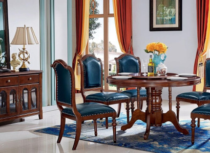 Complete Set Dining table 6 Chairs Chest of drawers Dining room Set Ess Group Wood Table new