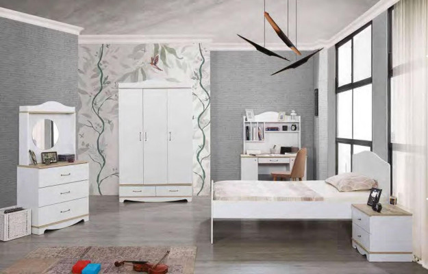 Modern Desk with Shelves Youth Room Childrens Room Designer Furniture Luxury
