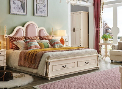 Bed Upholstery Design Luxury Double Hotel Beds Bedroom 180x200 cm Wood new