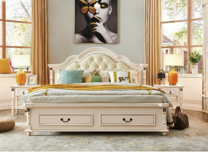 Wooden bed Bed Design Luxury Double Hotel Beds Bedroom 180x200 cm Wood