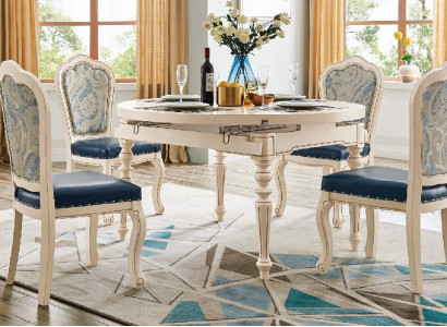Round Baroque Dining table Table Classic Dining Tables Furniture Tables Wood Furniture new