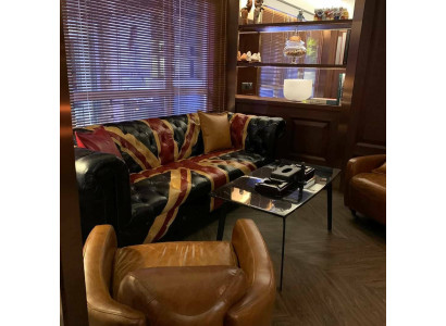 Jack Union Chesterfield Upholstery Sofa Couch 3 Seat Leather Style Luxury Upholstery Couch