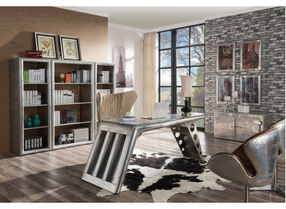 Office Furnishings Study room Office Furniture Table Wardrobe Armchair 8-piece set