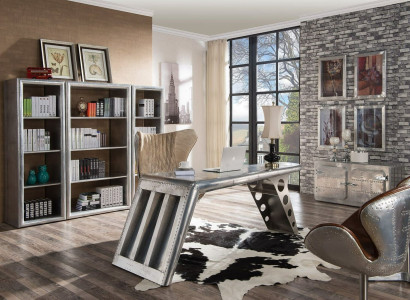 Office Furnishings Study room Office Furniture Table Wardrobe Armchair 8-piece set